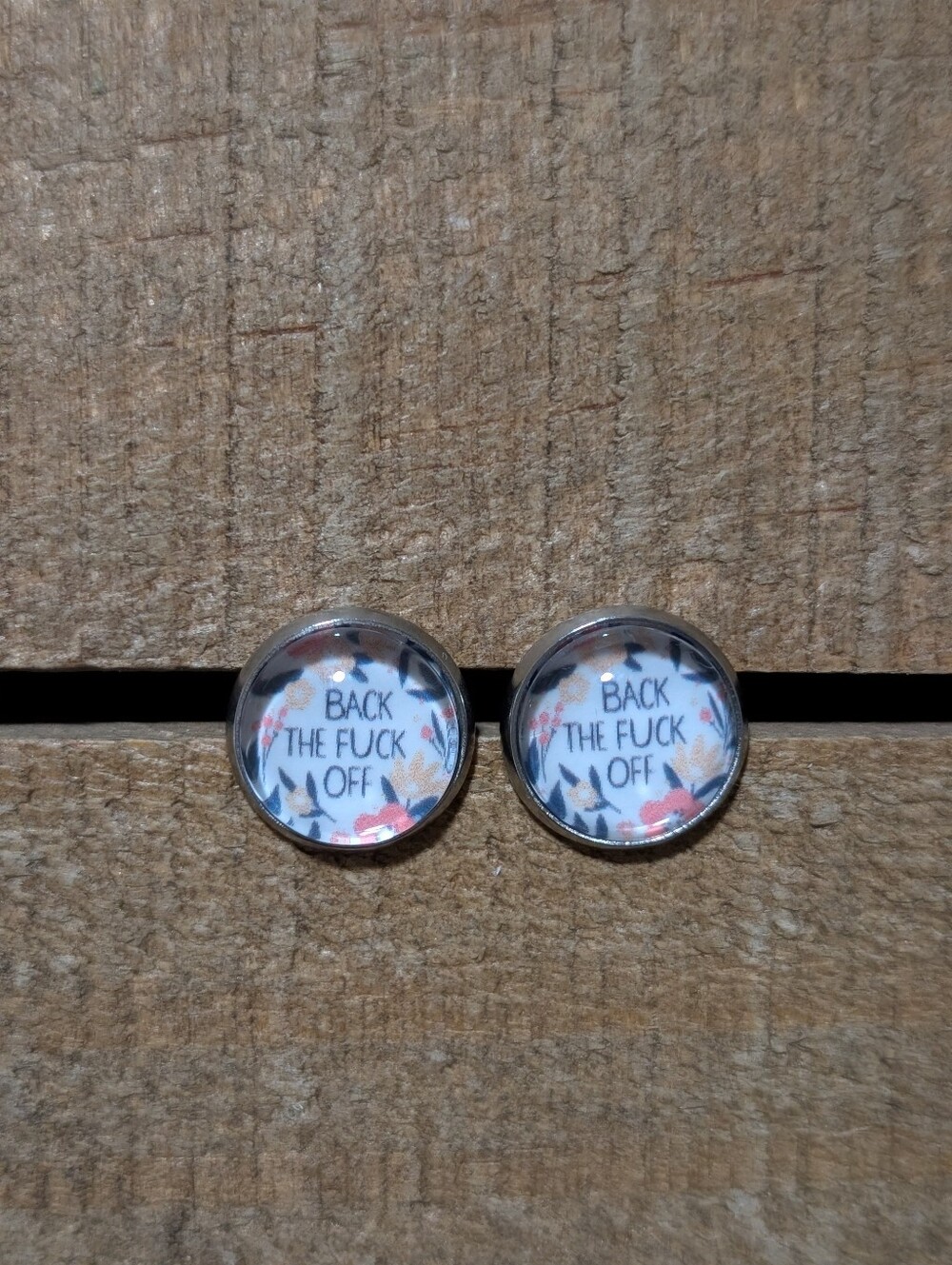 💟 Bad Word Handmade Stud Earrings